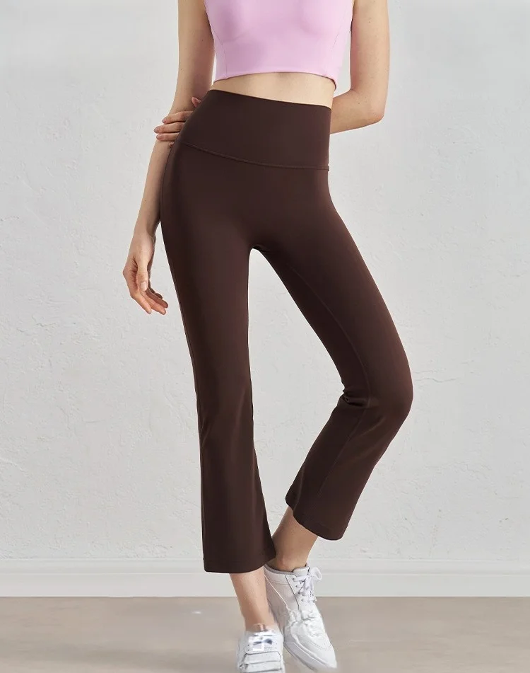 

Yoga Pants Knee Length Women Mid Waist Kawaii Festive Plain Hip Lift Speed Dry Cartoon Comfortably Utility A Line Plush Lined GF