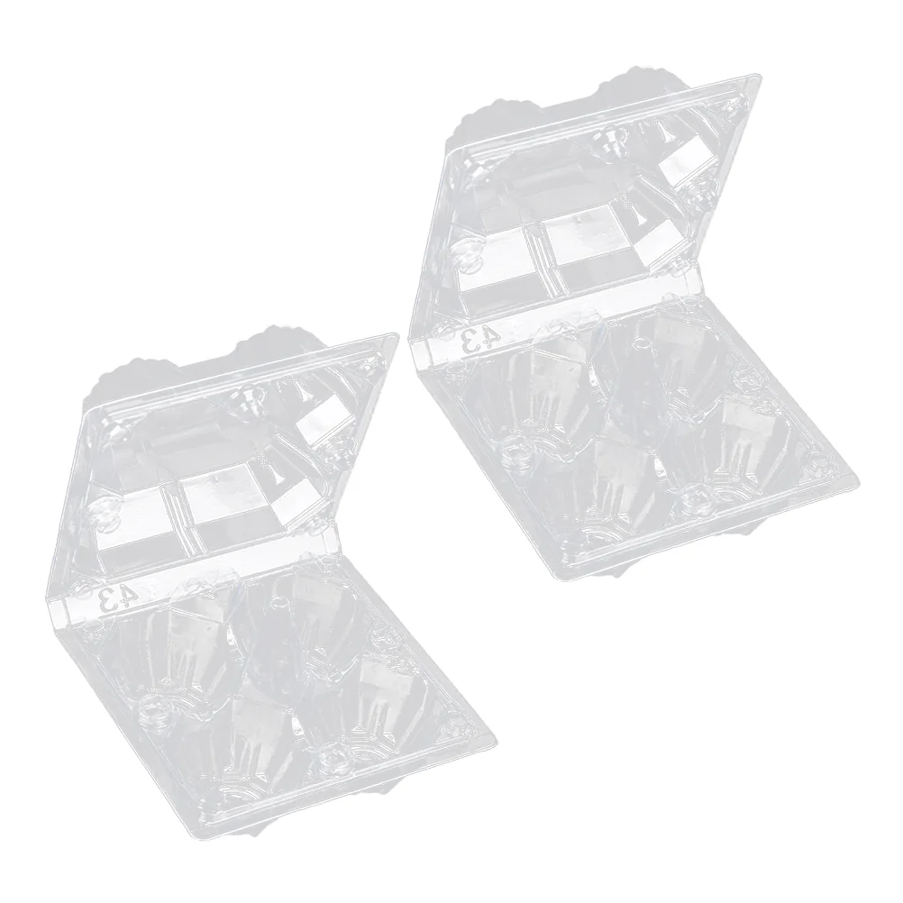 50 Pcs Camping Egg Holder Coolant for Car Storage Container Box Transparent Tray