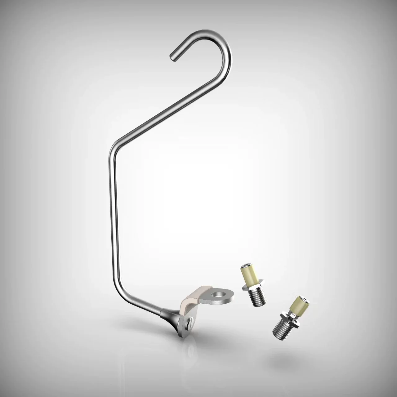 Heavy duty stainless steel doll rack accessories, hook adapter, quick plug, load-bearing capacity of 100kg