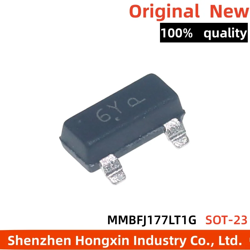 

10 pieces of MMBFJ177LT1G silk screen 6Y SOT-23 P-channel junction field-effect transistor JFET