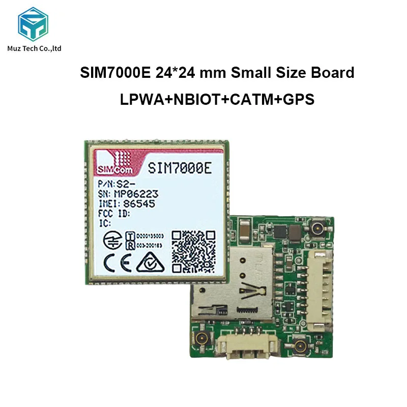 

Плата разработки SIMcom SIM7000E, мини-ядерная плата, модуль LPWA 24*24 мм, NBIOT CATM с внешним GPS (опция)
