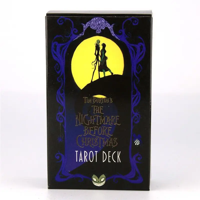 Baraja de cartas de Tarot de pesadilla antes de Navidad, accesorios de juego de Tarot inspirado en el arte, herramienta de adivinación clásica para adultos y adolescentes
