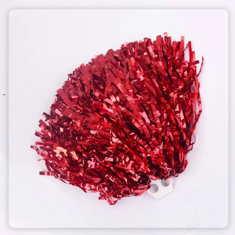 1Pc 30cm Cheerleading Pom Pons Handed Ball-flower Practical Bright Color Glitter for Basketball Sports Dance Cheerleader Pompoms