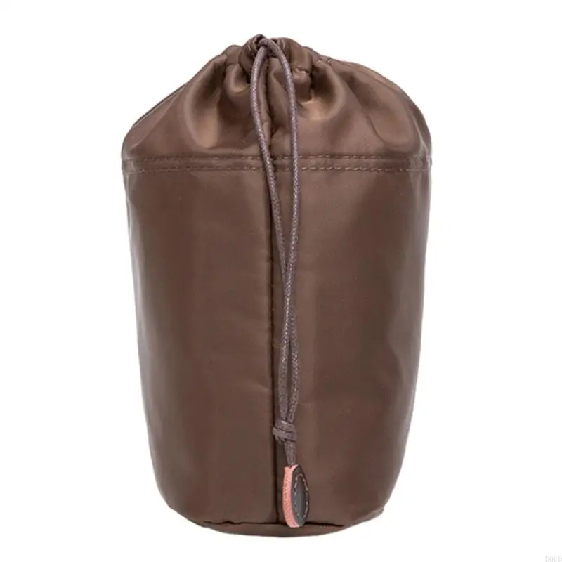 

D0UD Nylon Inner Bag Insert Tote Bag Bucket Bag Drawstring Insert