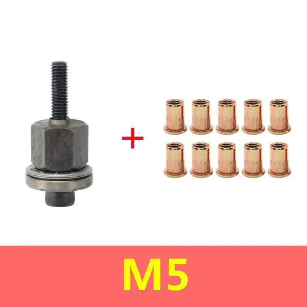 Portable Manual Rivet Nut Setter Tool M3 M12 Threaded Riveter Kit Hardware Fastener For Automotive Repair Assembly Work