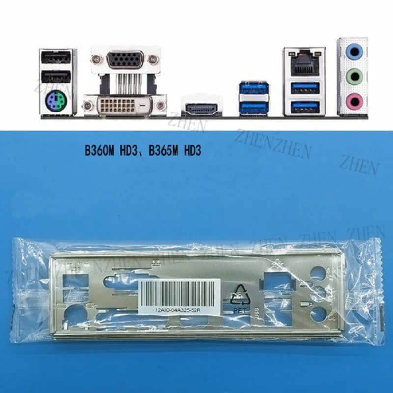 

Y For Gigabyte B360M HD3 & B365M HD3 Shield IO I/O Rear Backplate Motherboard