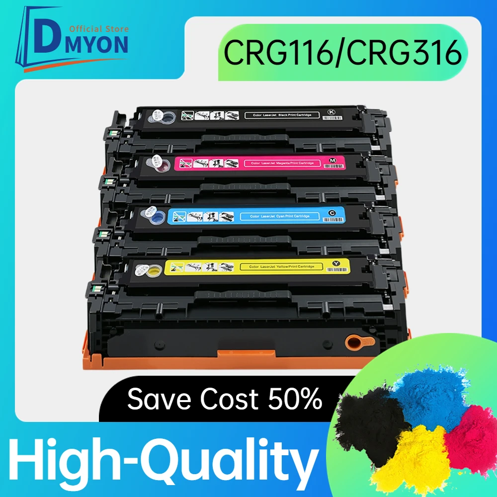 DMYON Toner Cartridge CRG116/ CRG316/ CRG416/ CRG716 Compatible for Canon LBP5050 MF8080CW 8050 MF8050CN Printer