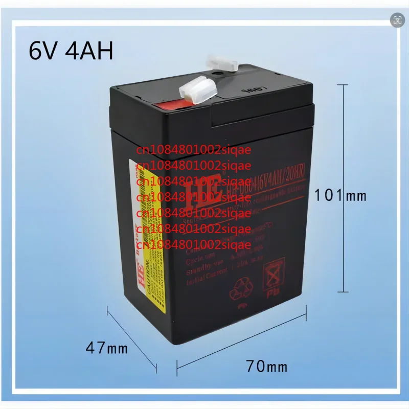 6V 4AH Batery Rechargeable for Children Toy car  Electronic Scale Lead-acid Accumulator  Backup Power WYORESY