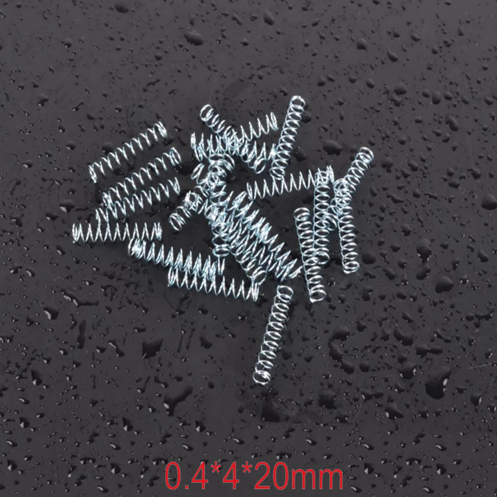 10/20/50Pcs Wire Diameter 0.4mm Outer Diameter 4mm Ballpoint Pen Core Spring Return Small Spring Length 20mm  25mm 30mm