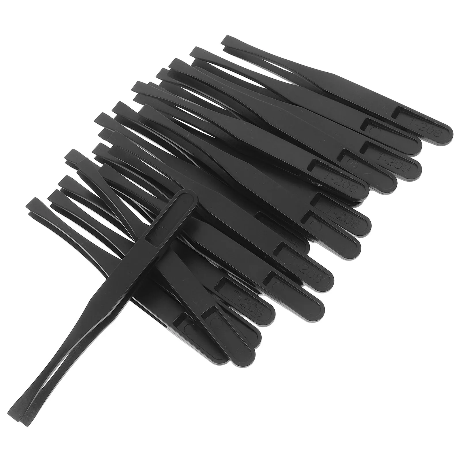

20pcs Stamp Tweezers Carbon Fiber Lightweight Precision Tool For Collecting Coins Photos Philately Scrapbooking Long Tip Micro
