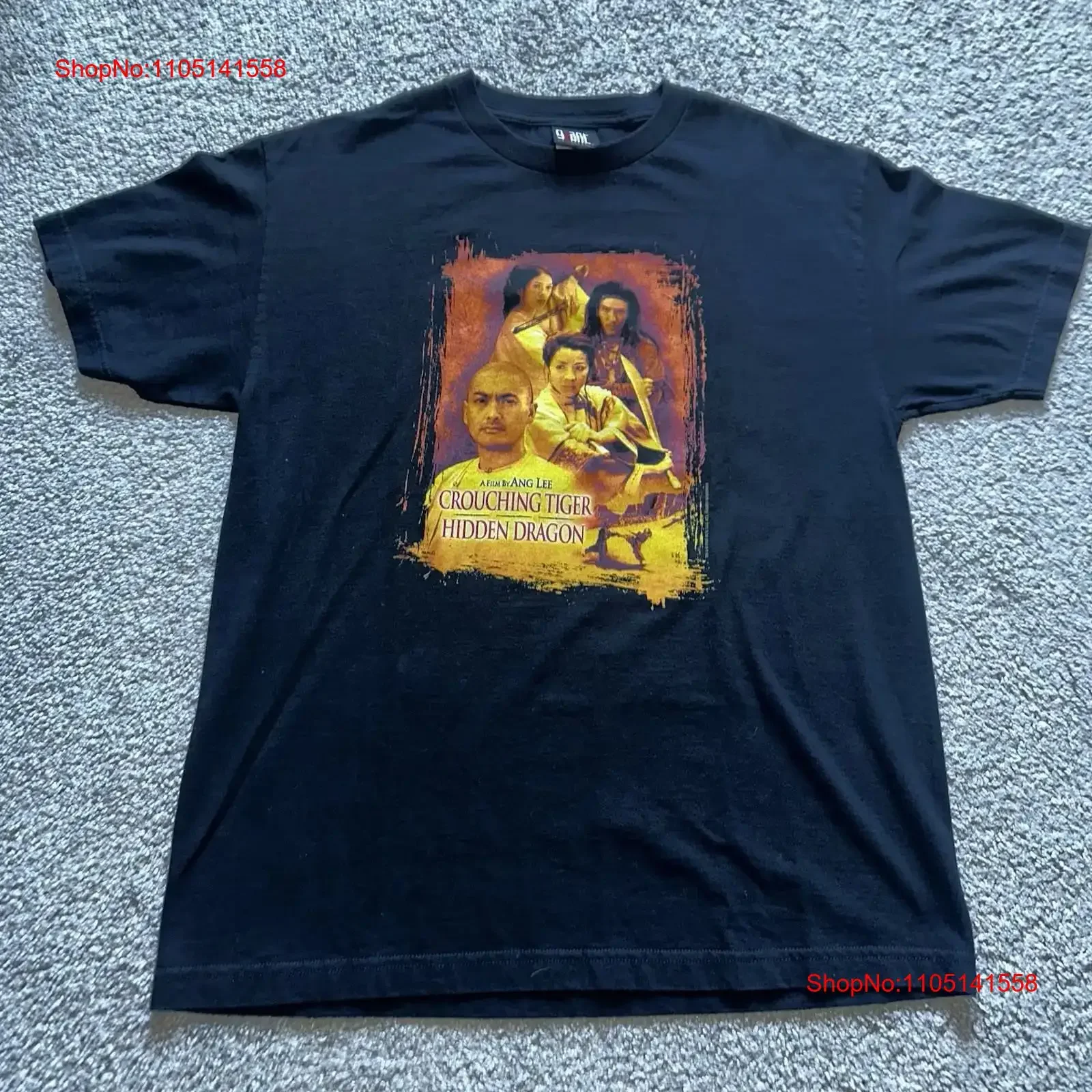Vintage 2001 Crouching Tiger Hidden Dragon Movie Promo T Shirt L Jet Li Ang Lee vintage Washed Comfortable Casual homme graphic