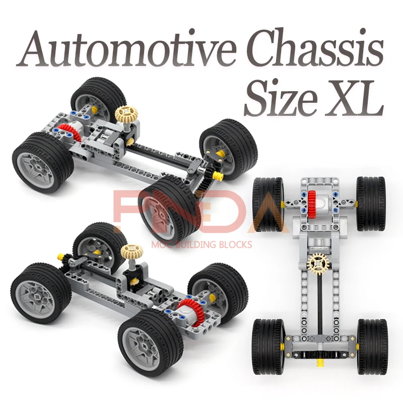 6-Leg Walking Spider Robot Model MOC DIY Electric Building Blocks Automobile Chassis Bricks Toy Compatible with Tarin