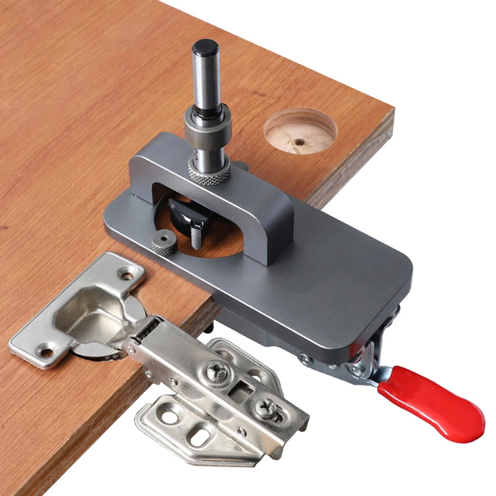 35mm Hinge Jig Concealed Hinge Jig Drilling Hole Set Cabinet Hinge Drilling Puncher Accurate Drilling Guide Hole Opener Tools