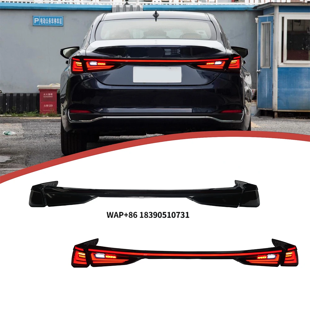Modified LED Car Tail Lamp for ES200 250 350 300h 2018-2024 Full-width light bar Taillights Auto Taillight Assembly