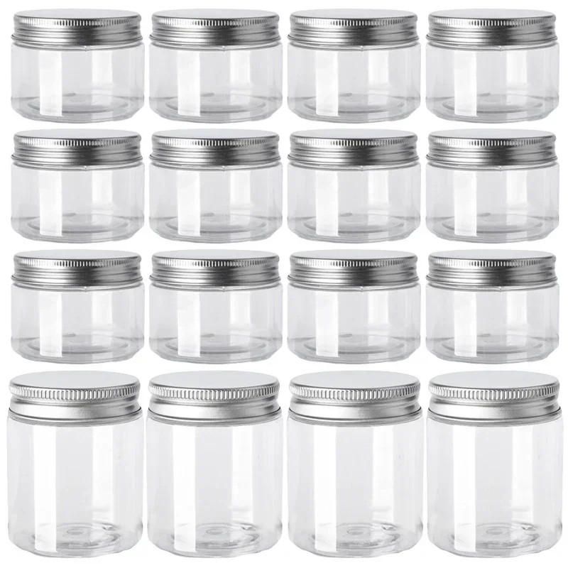 20/50Pcs 30/50/60/80/100/120ml Empty Plastic Clear Cosmetic Jars Travel Bottle Pot Food Storage Jar Makeup Container Sample Pot