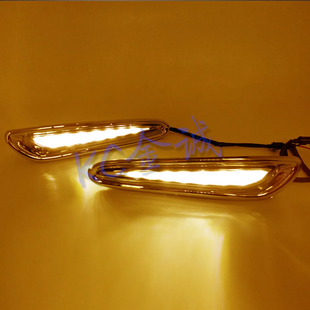 CAPQX 1Pair For Mazda 3 BL 2010 2011 2012 2013 Car Front Bumper LED Daytime Running Light Fog Lamp DRL Day light Driving Light