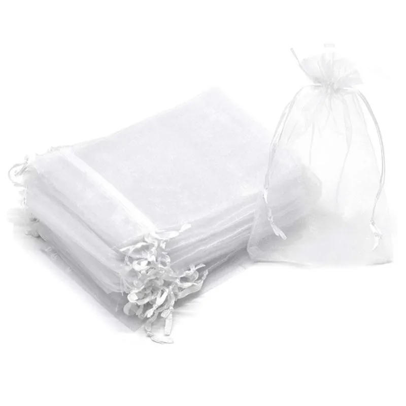 20 sacchetti in rete con coulisse, confezione di caramelle natalizie, gioielli, cosmetici, sacchetti regalo tascabili per matrimoni, sacchetti in