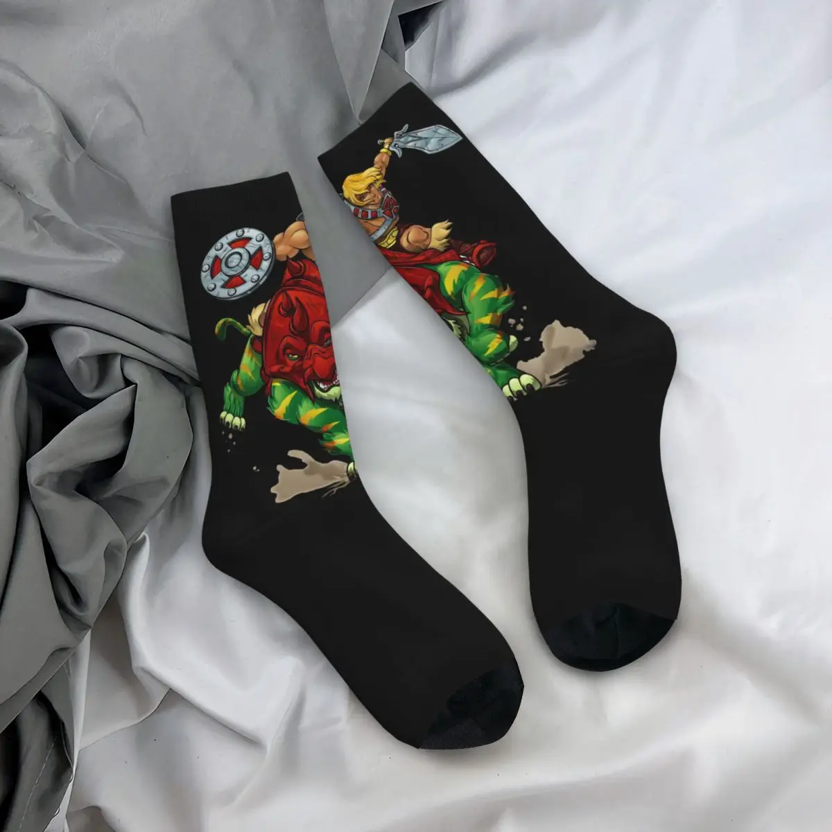 Battlecat He-Man The Master Of The Universe Socks New 3D Print Funny Harajuku calzini a tubo centrale Unisex