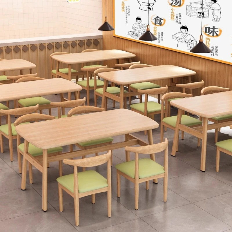 Table and chair combination fast food breakfast snack bar milk tea commercial Internet celebrity table combination