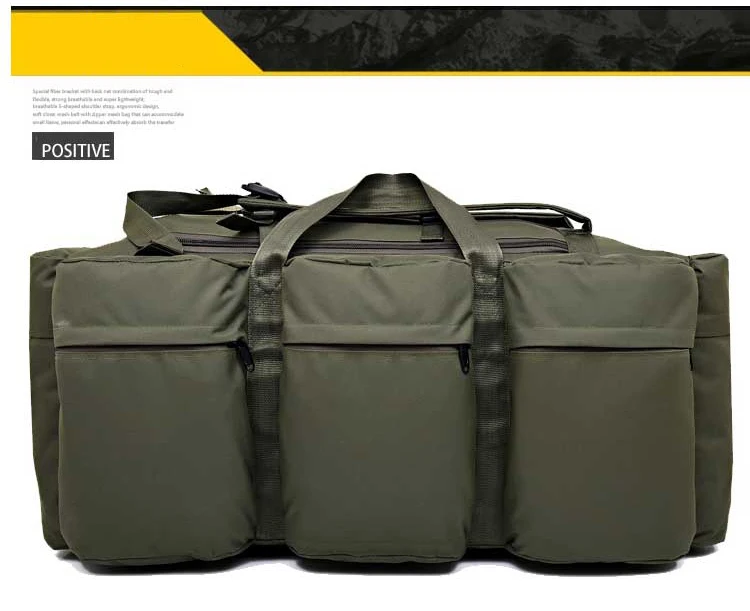 100L Camping-Rucksack, großer Reiserucksack für Herren, Outdoor-Schultertasche, Wander- und Trekking-Tasche, taktische Reisetasche, Weekender – Detail 10