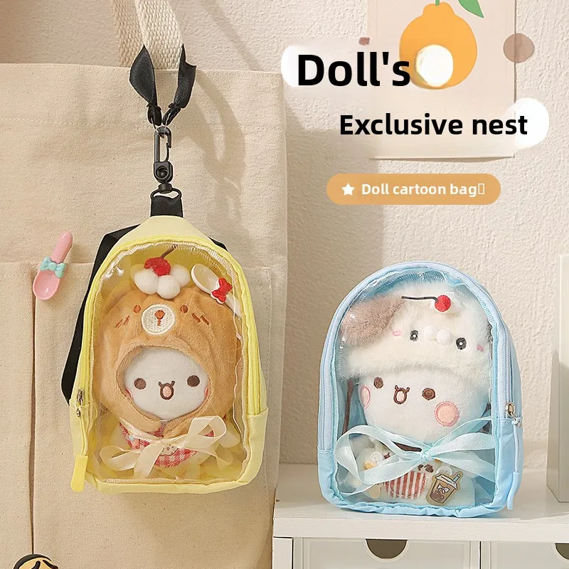 Transparent Doll Bag for Walking Out with Doll Eva Star Doll Cotton Doll Storage Bag Support Comic Exhibition Doll