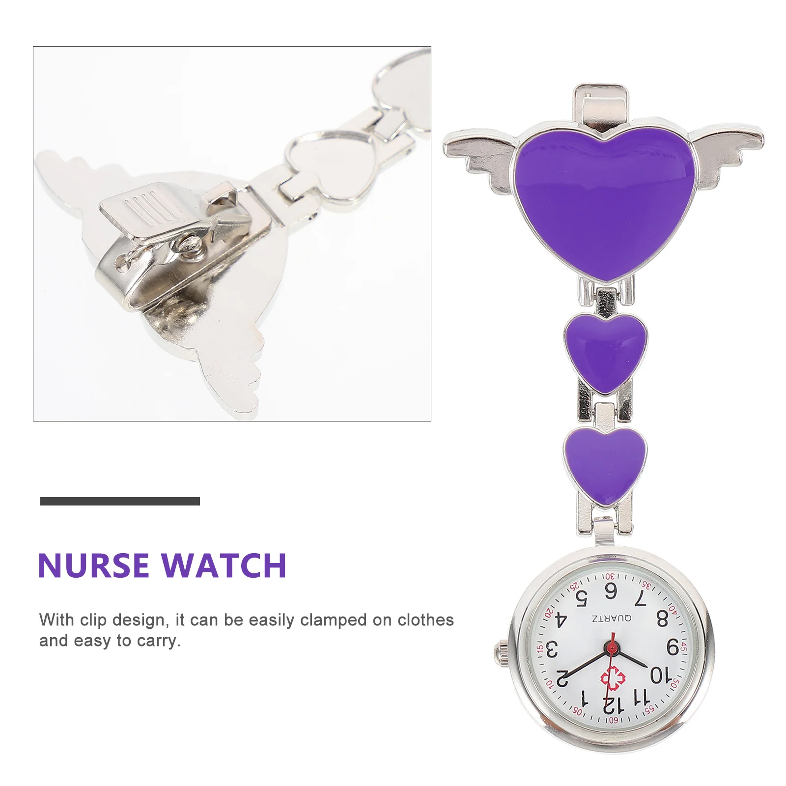 ساعة جيب عصرية للتمريض، حركة مميزة، تصميم بسيط وأنيق، هدية مثالية للأطباء والممرضات والموظفين في المستشفى