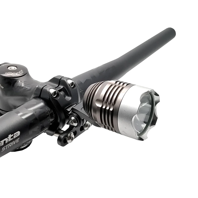 【F】Bicycle Headlight Bracket Stem Mount Aluminum Alloy Cycling Front Light Holder Clip Camera Stand Connector Light Lamp Rack