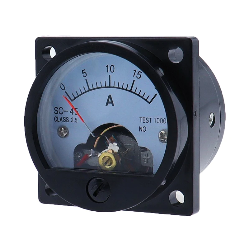 SO-45 DC Ammeter Analog Pointer Meter DC1A2A3A5A10A15A20A30A Electrical Testing Current Tester