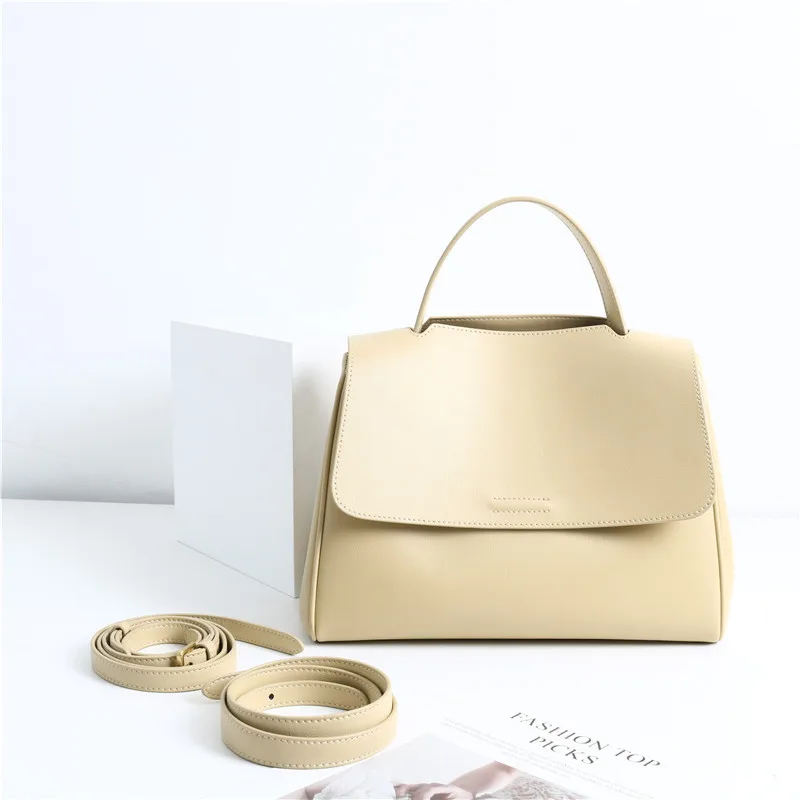 

Soft Leather Handbag 2026 New Korean Version Commuter Casual Leather Underarm Bag Trendy Cowhide Shoulder Messenger Bag Women
