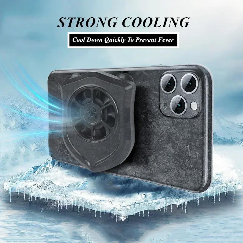 P11 Mobile Phone Plastic Air-cooled Cooling Fan Radiator with Suction Cup PUBG Game Cooler for IPhone IOS Android Cool Heat Sink