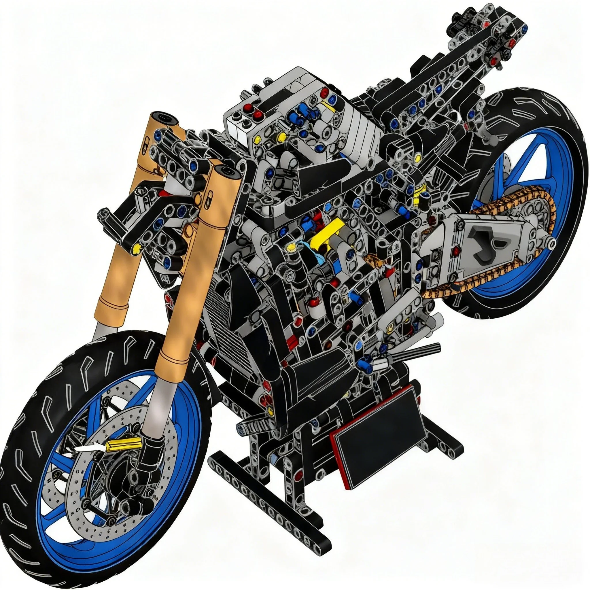 Lokomotiven Motorräder Modell 42159 Bausteine-Sets kompatibel mit Legoed-Partikeln, geeignet für Weihnachtsgeschenke 1478 Stück