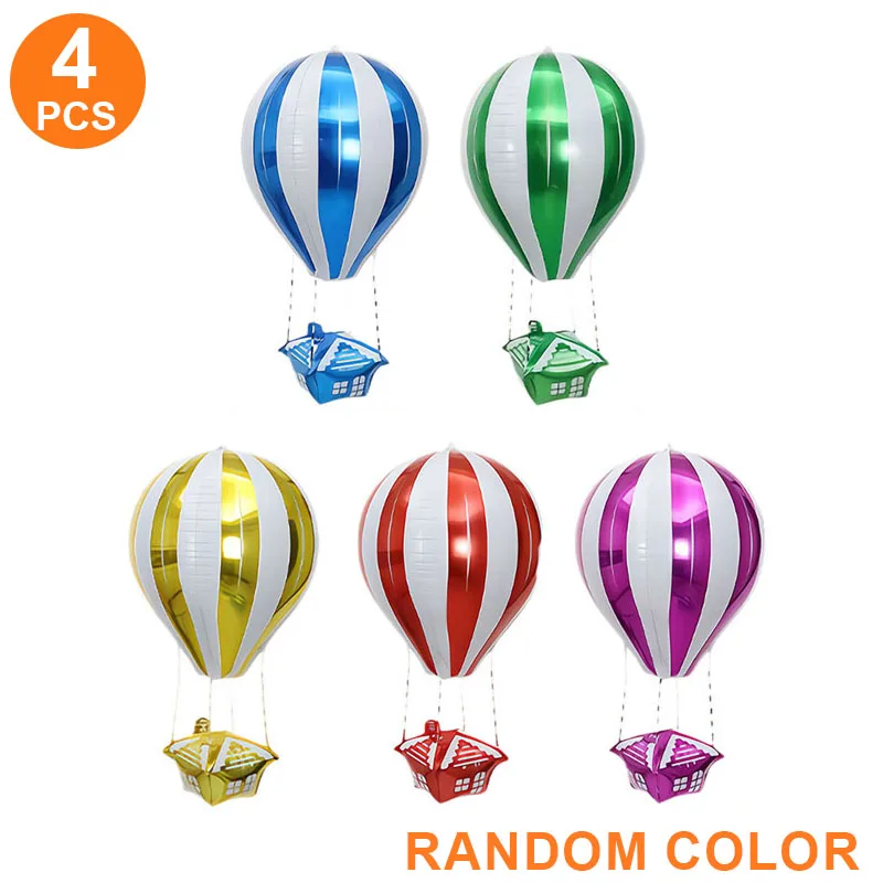 4 stuks 4D-streepballonnen, decoratieve ballonnen voor kerst- en verjaardagsfeesten, bruiloftsgeschenken, accessoires voor een fotohokje.