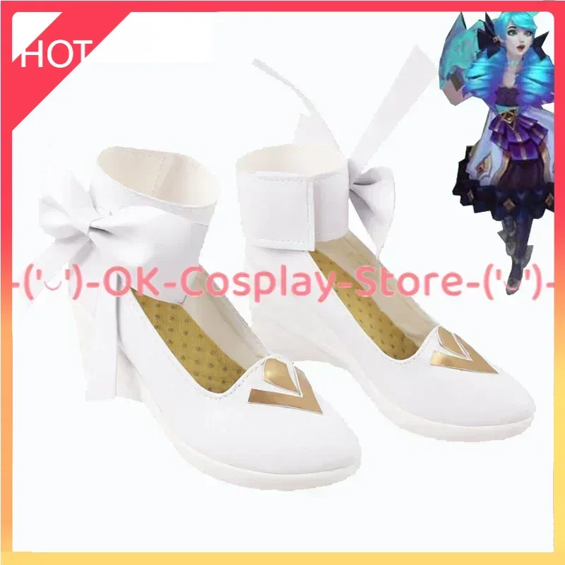 

Game LOL Gwen Cosplay Shoes PU Leather Shoes Halloween Carnival Boots Cosplay Prop Custom Made