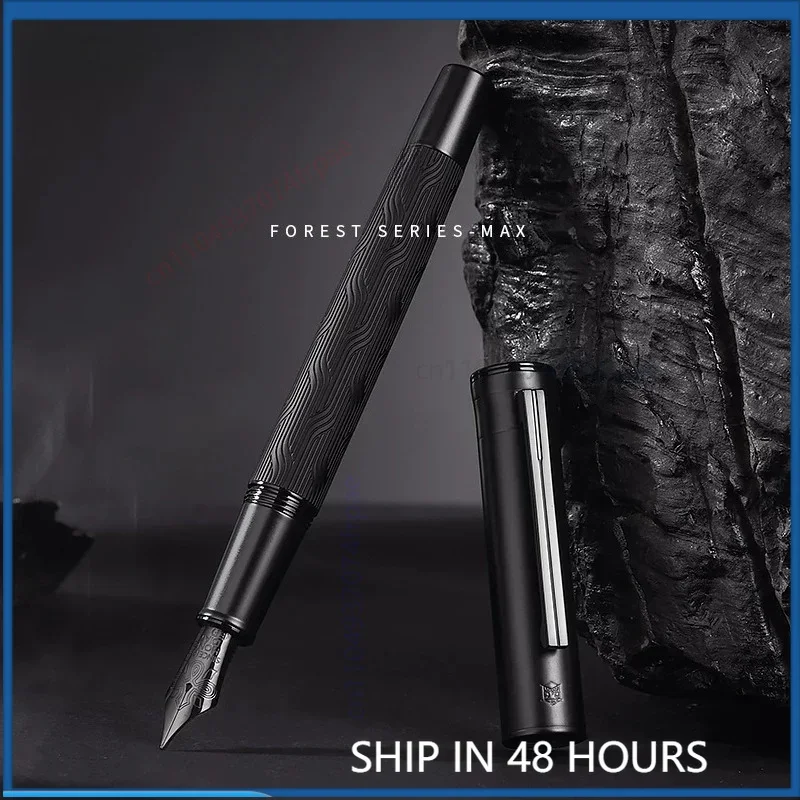 For Hongdian Black Forest Max Fountain Pen Luxury Gift For Men Women Student Adult Office Chinese Calligraphy Writing Stationery
