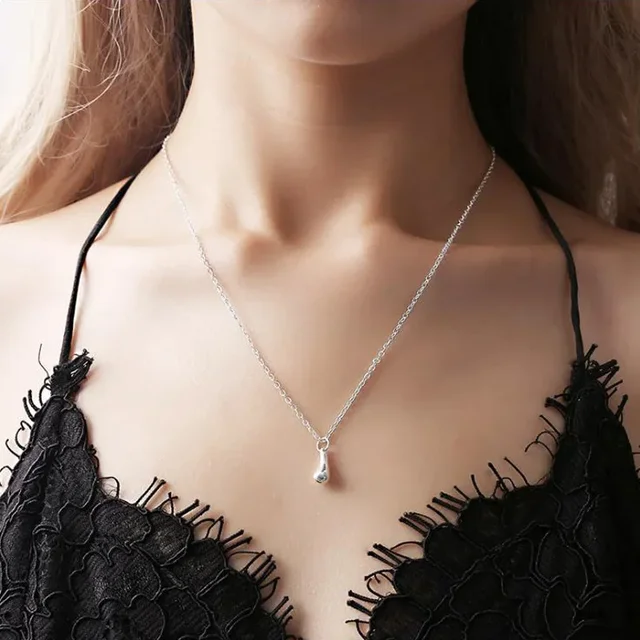 4PC Simple Ring Necklace Bracelet Earrings Four-piece Set Suitable for Engagement Jewelry Fashion Teardrop Jewelry Set for Women 4