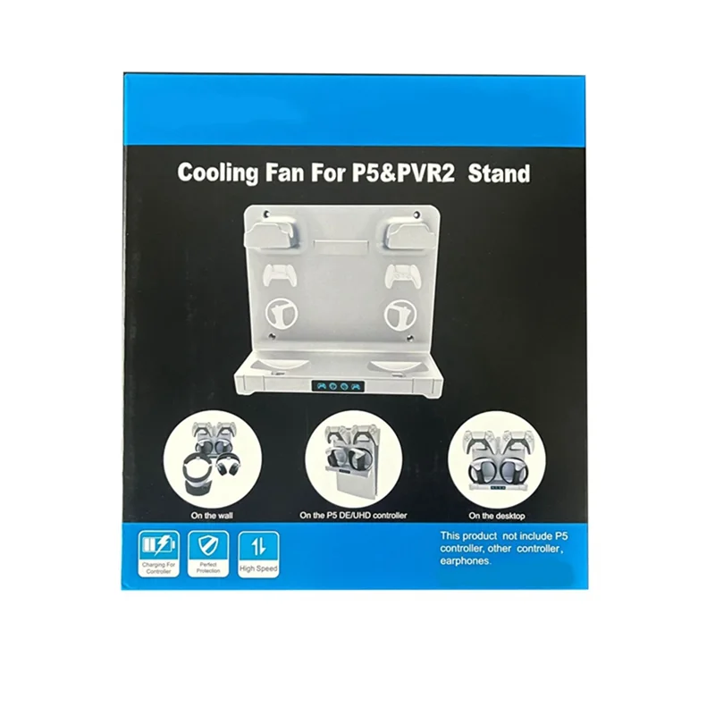 For PSVR2 PS5 4-in-1 Hanging Game Controller Dock Charger Host Hanging Handle Dock Charger Can Be Stored VR Headset