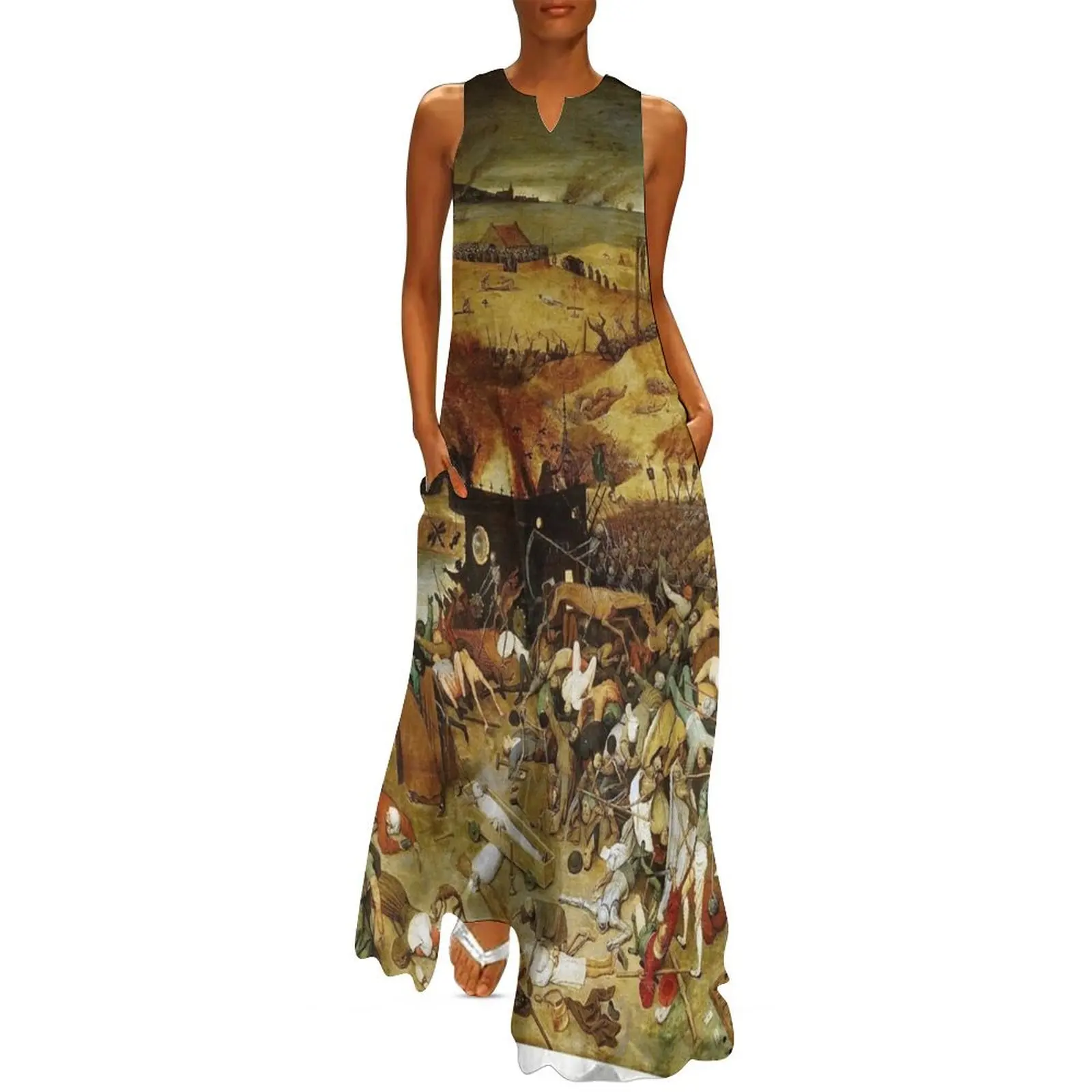 The Triumph of Death - Pieter Bruegel the Elder Long Dress womens clothing women party dresses