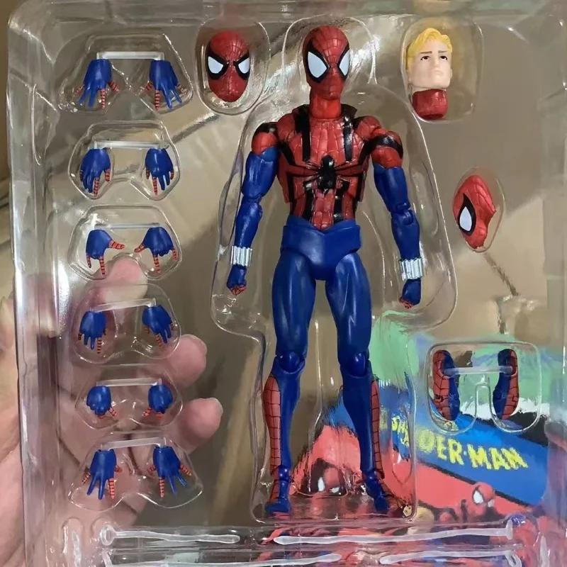 Spider-Man Action Figures Peter Parker Figure Mafex 143 Spider Man Ben Reilly Disponibile Anime Action Collection Modello Giocattoli Regali