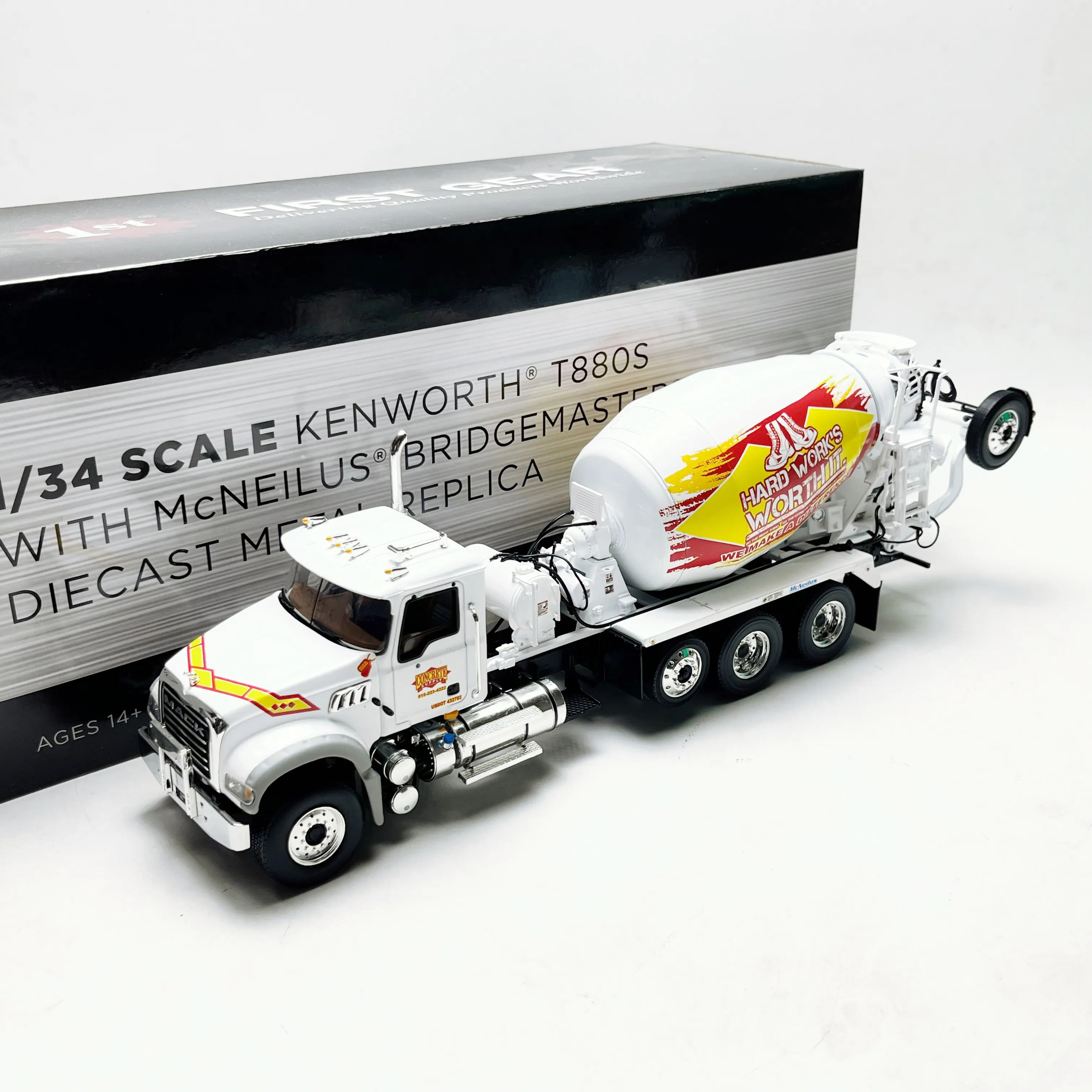 

Diecast Firt Gear 1/34 Scale Granite 10-4327 Concrete Mixer Alloy Car Model