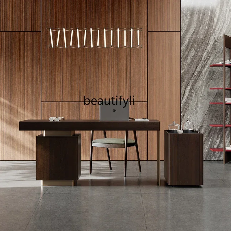 K185 Italian Desk Minimalist Home Modern Light Luxury Study Computer Desk Boss Desk Tea Table