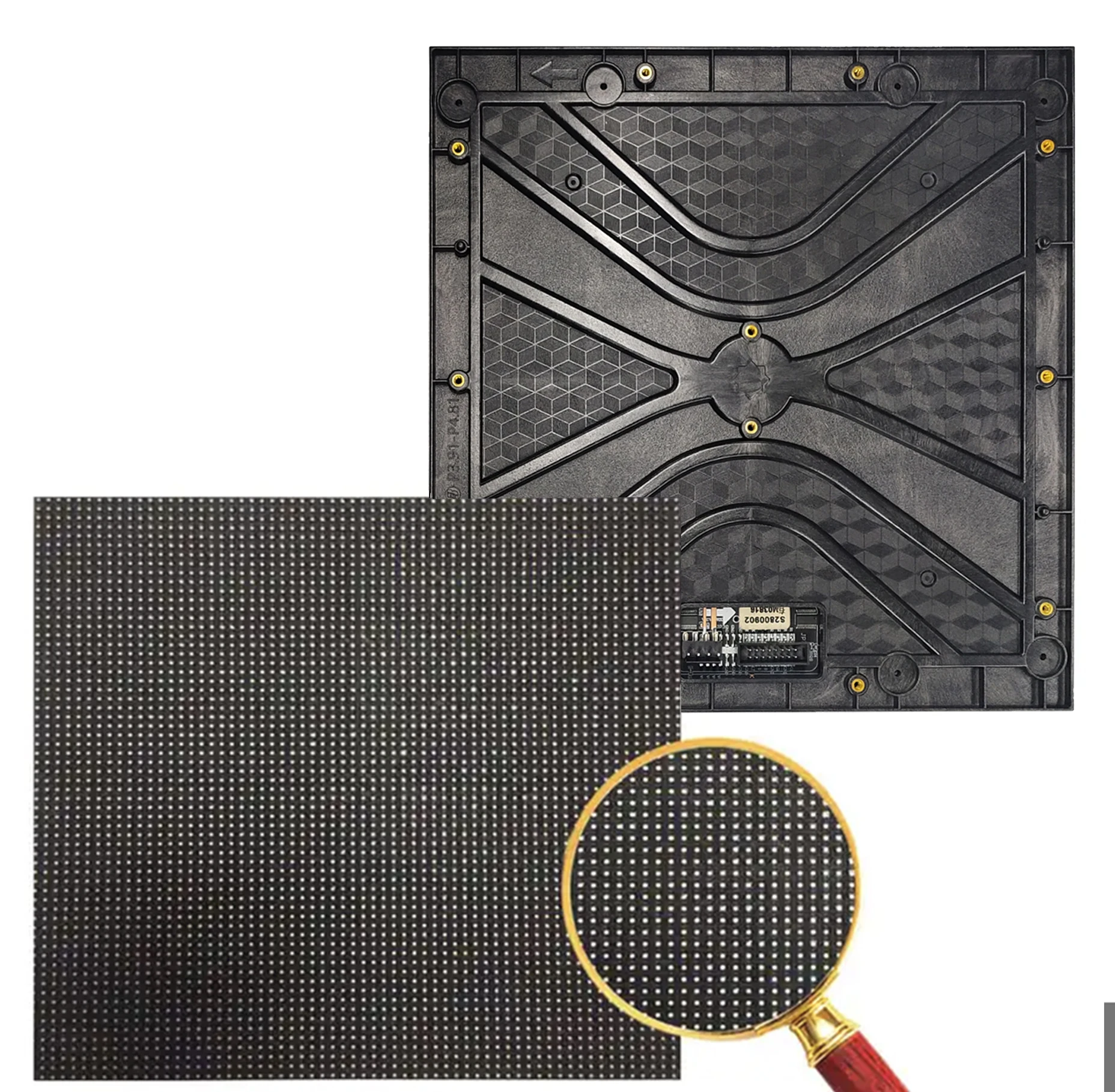 P3.91 Matrix LED Indoor Panel Module Full color 250x250mm Screen 64x64 Pixels SMD 2121 Lamp Rental LED Display 1920hz 16 Scan