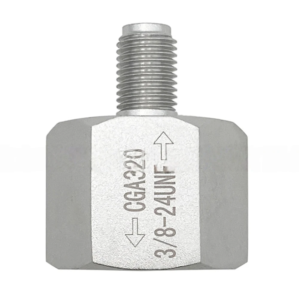 

Cylinder Refill Adapter Quick Connect CO2 Refill Adapter CGA320 To 3/8UNF-24 Soda Cylinder Adapter Leakproof for Homebrew Beer