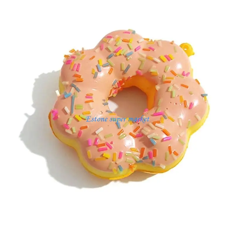 090B Artificial Donut Model Simulation Pu Bread Photography Props for Stress Relief