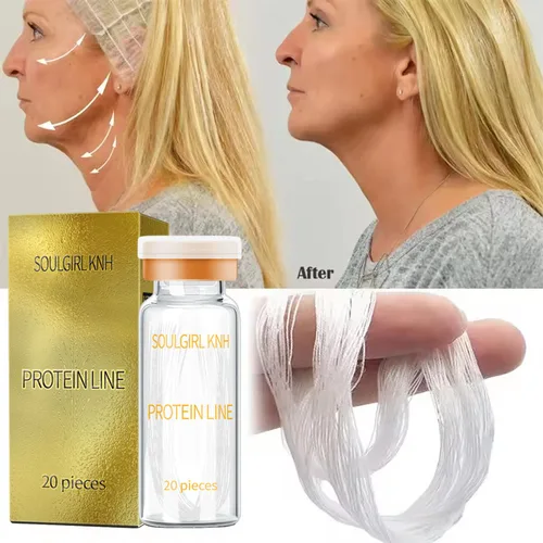 Hilos de proteína de colágeno, relleno facial absorbente reafirmante de elevación instantánea, reparación profunda antienvejecimiento, decoloración de líneas finas, Cosméticos Coreanos