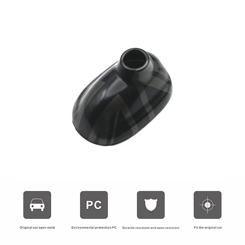 For BMW MINI Cooper S JCW R56 R55  The Black Flag Car Exterior Trim Antenna Decoration Cover Sticker Car-Styling Accessories