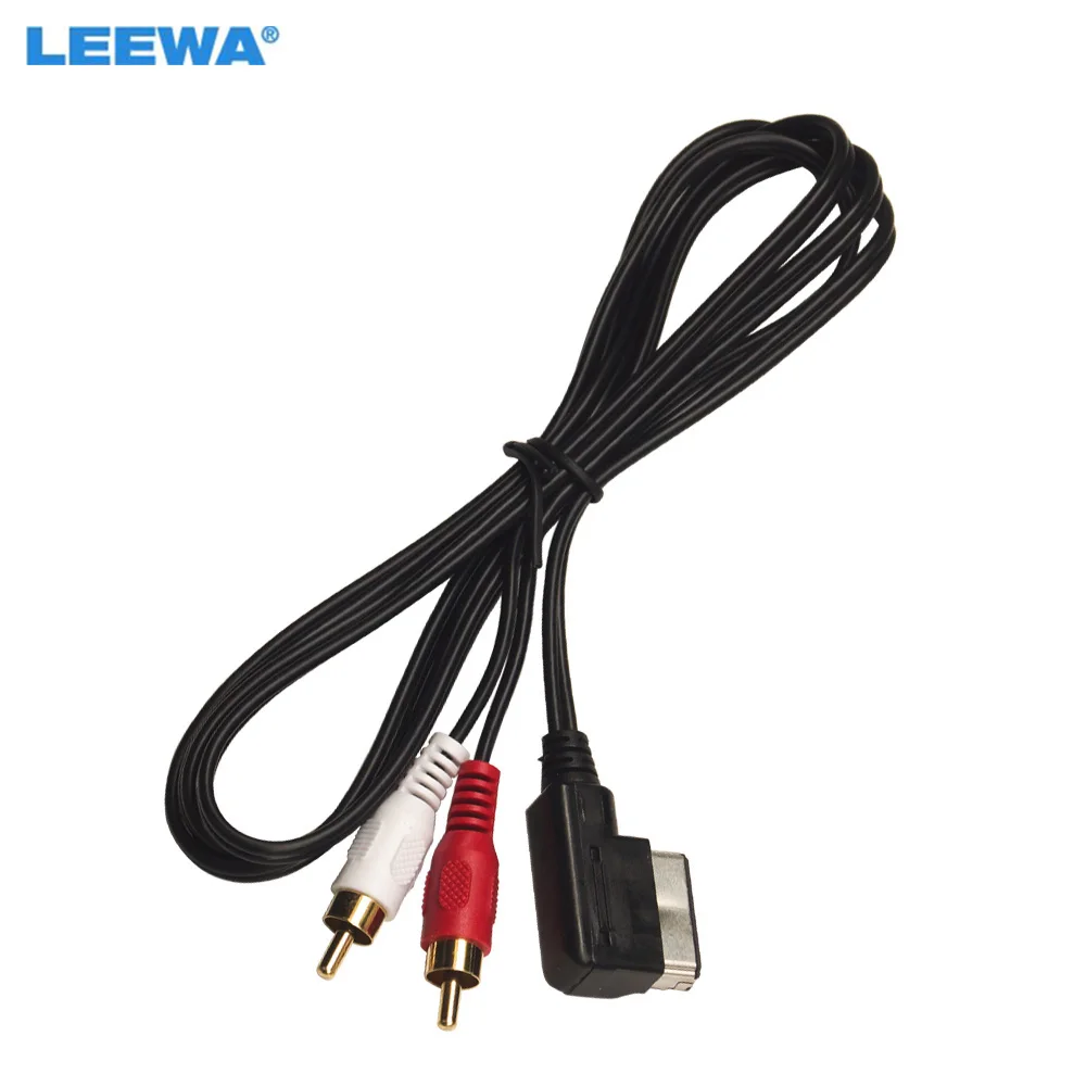 

LEEWA Car MDI/AMI Interface To 2-RCA Male AUX Cable For Volkswagen Audi A6L/Q5/Q7/A8/S5/A5/A7/R8 Audio Music Wire Aux Adapter