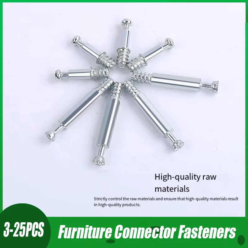 

3-25PCS Three-In-One Connector Eccentric Wheel Lock Screw Nut Furniture Screw Drawer Furniture Connector Fasteners