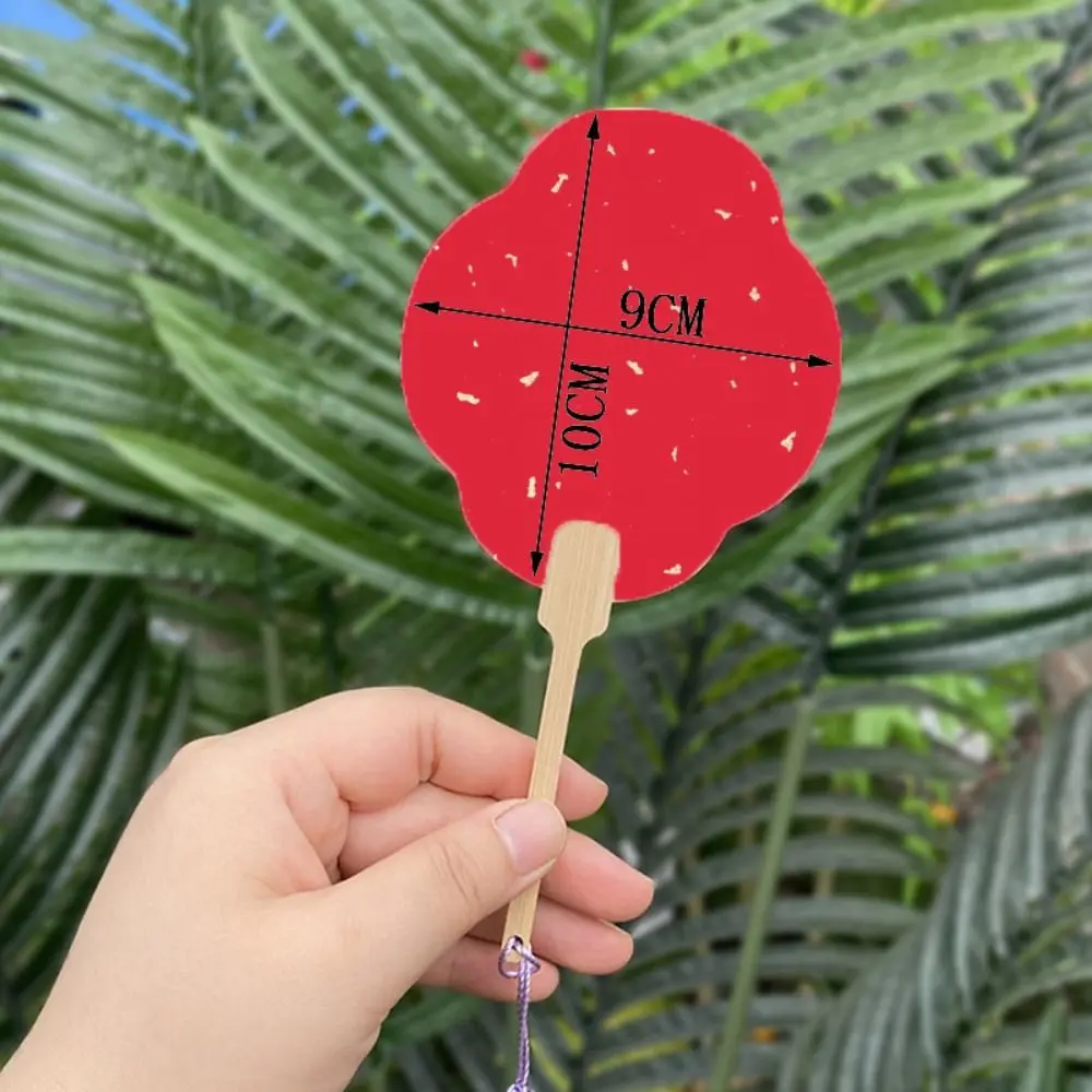 Portable Chinese Style Mini Graffiti Fans Xuan Paper Unfinished Blank Painting Fans Thicken Handmade Summer Fan Hanfu