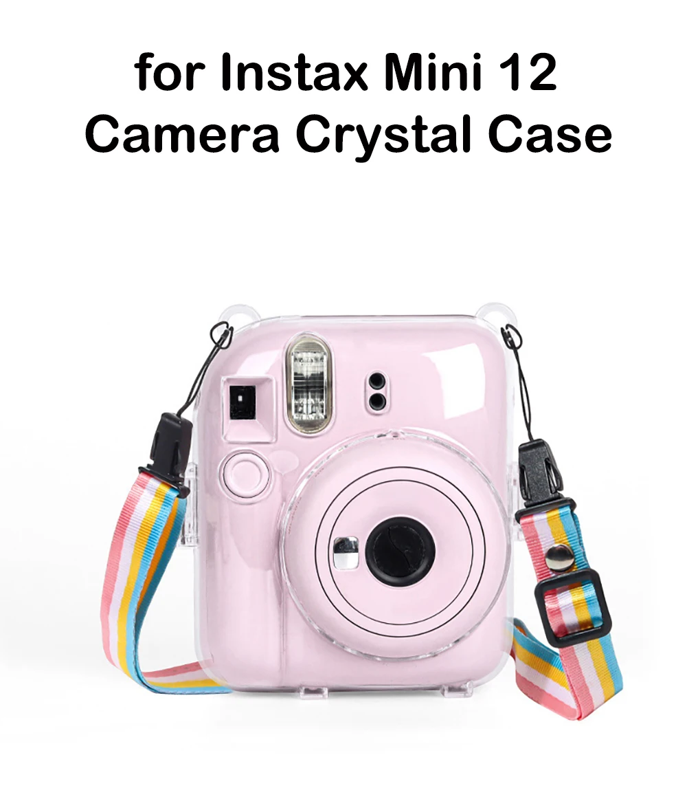 Casing for Fujifilm Instax Mini 12 Camera Crystal Case Clear Water Case Transparent Cover Camera Accessories