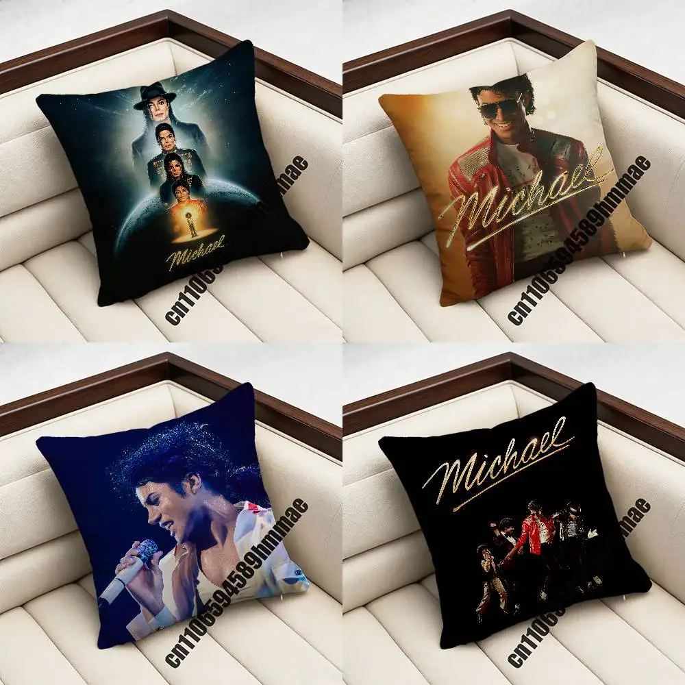For M-Michael J-Jackson Movie 2026 Throw Pillow Case Sham 45x45cm 40x40cm Square Car Pillowcase Pad Cushion Cover